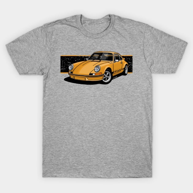 Drawing of the classic german sporst car T-Shirt by jaagdesign